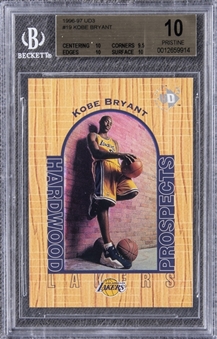 1996-97 UD3 #19 Kobe Bryant Rookie Card – BGS PRISTINE 10